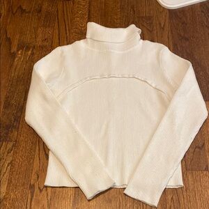 Elegant White Turtleneck Sweater